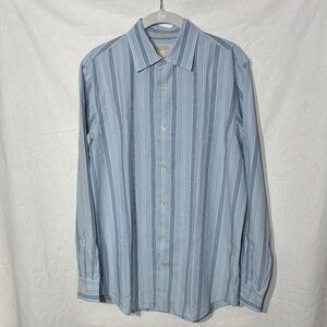 Banana Republic Light Blue Striped Shirt